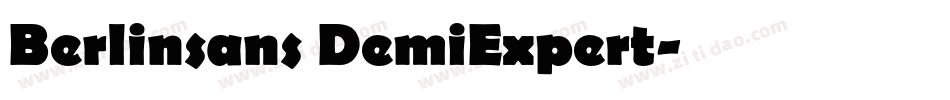 Berlinsans DemiExpert字体转换